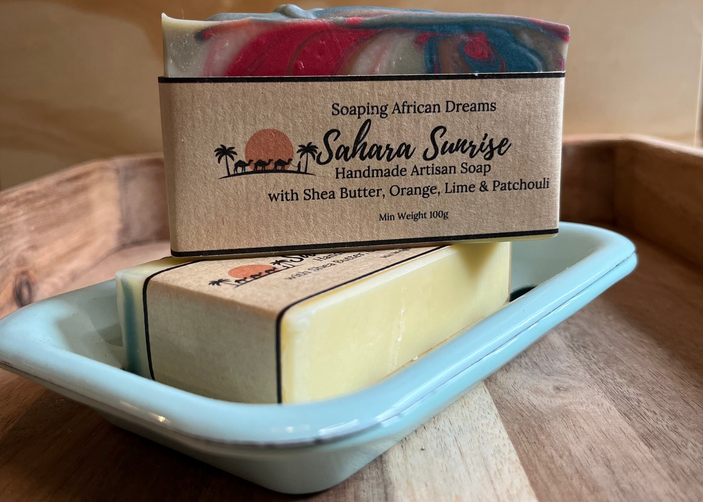 Sahara Sunrise, Sweet Orange, Lime & Patchouli Essential Oils, Soap