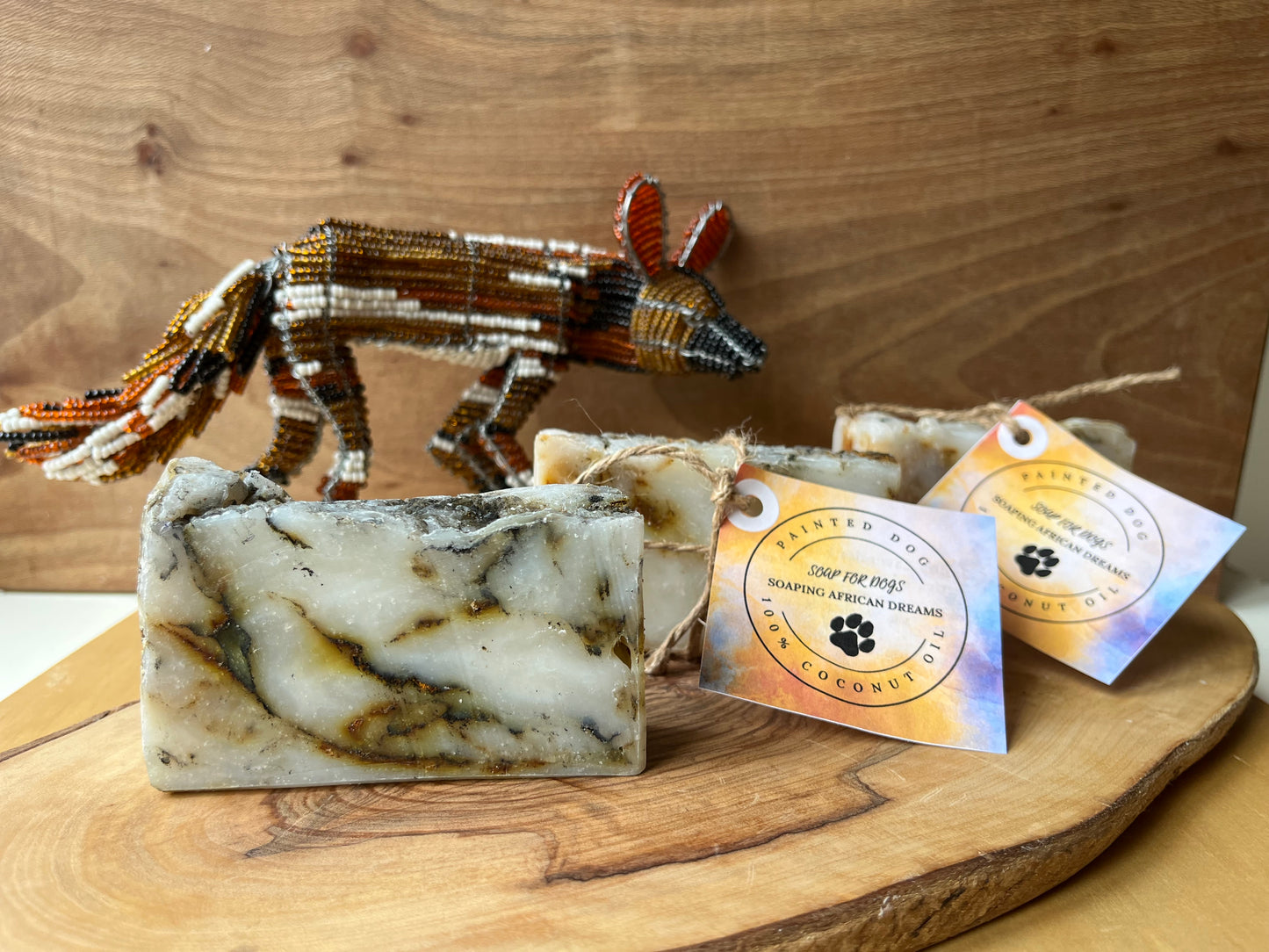 'Painted Dog' Soap For Dogs with Activated Charcoal, Turmeric and Lavender Essential Oil