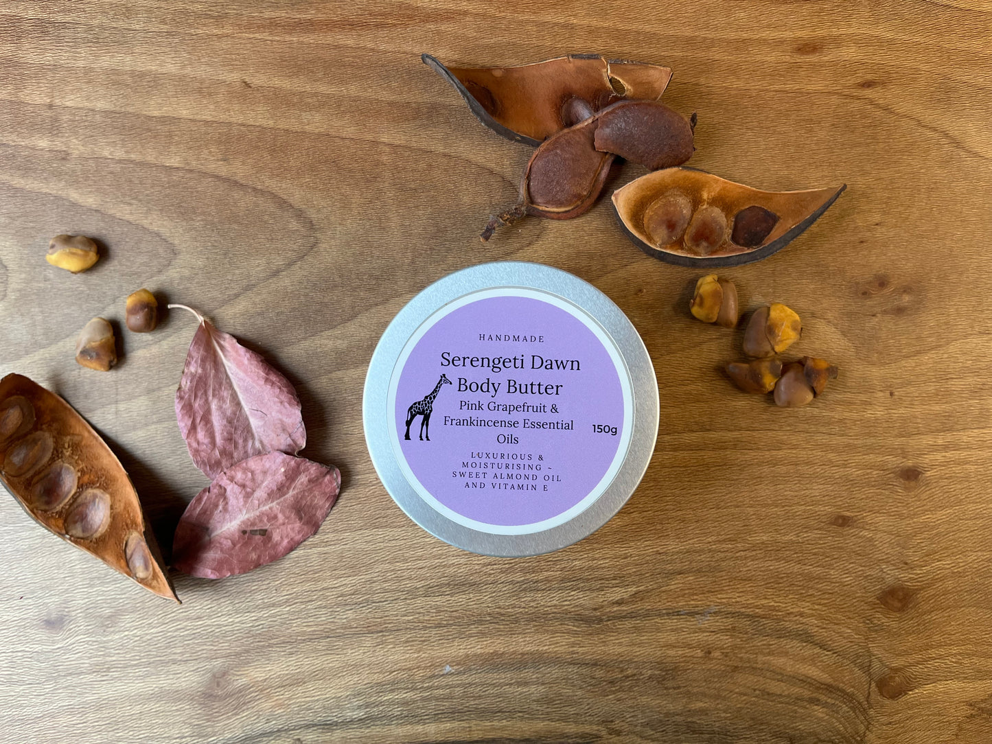 Serengeti Dawn, Body Butter with Pink Grapefruit and Frankincense Essential Oils