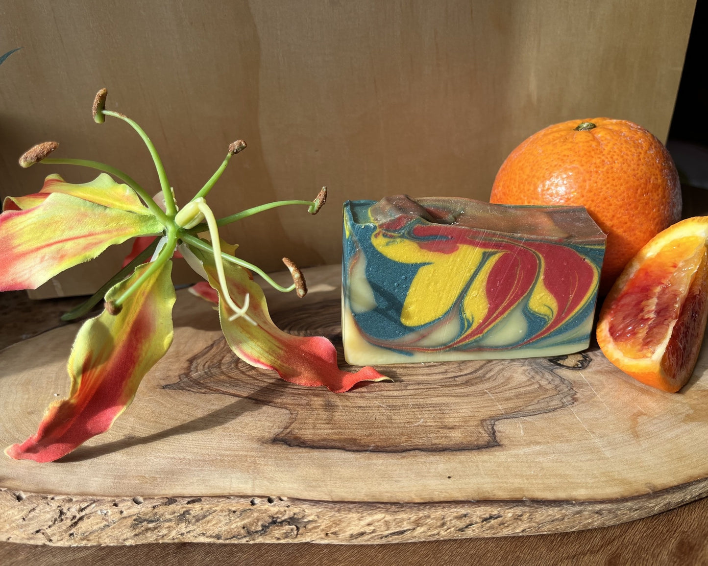 Zesty Flame Lily, Neroli & Sweet Orange Essential Oils Soap