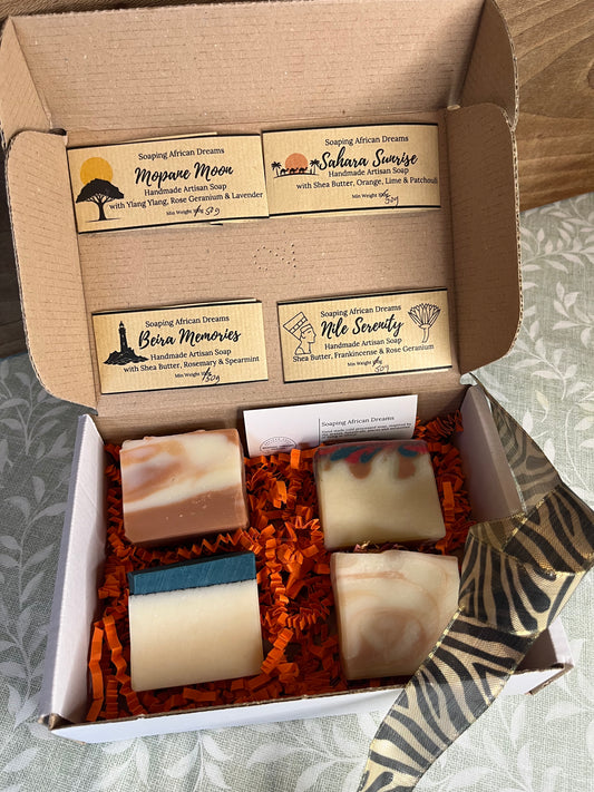 Soap Safari (Mopane Moon, Sahara Sunrise, Beira Memories, Nile Serenity)