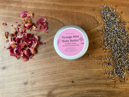 Nyanga Mist, Body Butter with Lavender and Rose Geranium Essential Oils