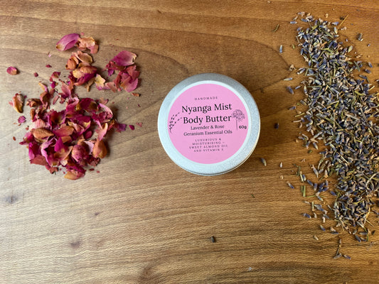 Nyanga Mist, Body Butter with Lavender and Rose Geranium Essential Oils