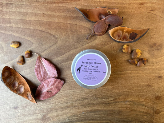 Serengeti Dawn, Body Butter with Pink Grapefruit and Frankincense Essential Oils
